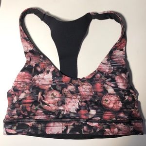 Lululemon Multi Nulux Floral Athletic Bra
